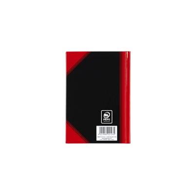 Notitieboek bantex zwart/rood a6 lijn 70gr 96vel | 6 stuks