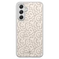 Samsung Galaxy A54 hybride hoesje - Ivory abstraction - thumbnail
