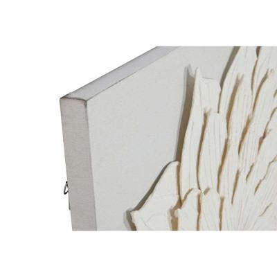 Schilderij Home ESPRIT Wit Bloem Scandinavisch