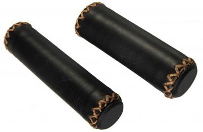 Simson lederen handvatten - zwart, authentieke look, optimaal comfort, geschikt voor grip shift versnelling