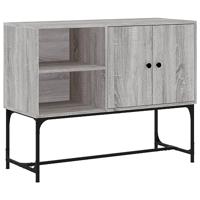 Dressoir 100x40x79,5 cm bewerkt hout grijs sonoma eikenkleurig - thumbnail