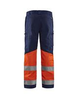 Blåkläder Werkbroek met stretch High-Vis 15511811 | Marineblauw/Oranje | Maat 60 - 7330509663004 - thumbnail