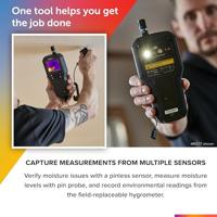 FLIR MR176 Materiaalvochtmeter Meetbereik bouwvochtigheid 0 tot 100 %Vol. Geïntegreerde warmtebeeldcamera - thumbnail