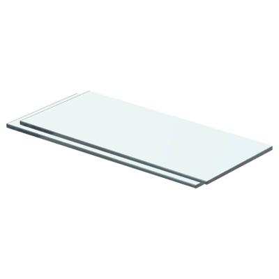 VidaXL Schappen 2 st 40x12 cm glas transparant VidaXL Schappen 2 st 40x12 cm glas transparant