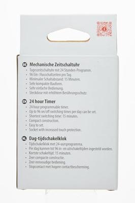Brennenstuhl 1506160 Stopcontact-schakelklok Analoog Dagprogramma 3500 W IP20
