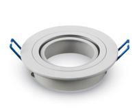 Pittsburg LED Inbouwspot - Kantelbaar armatuur - Diameter 90mm - GU10 Fitting incl. lamphouder - Rond - IP20 voor binnen - Wit - thumbnail