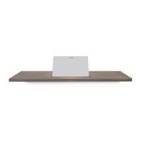 Looox Wooden Collection bath shelf met houder mat wit eiken/mat wit - thumbnail