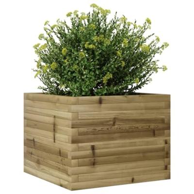 VidaXL Plantenbak 60x60x45,5 cm geïmpregneerd grenenhout