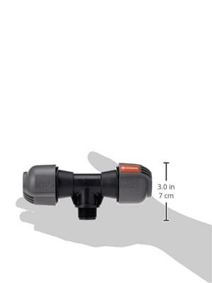 Gardena T-stuk 25mm x 3/4" Buitendraad - Quick & Easy Installatie, Compatibel en Waterdicht