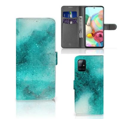Hoesje Samsung Galaxy A71 Painting Blue Hoesje Samsung Galaxy A71 Painting Blue