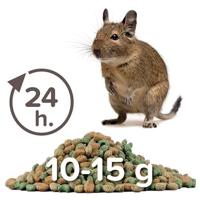 Beaphar Care+ Degoe 700g - hoogwaarde voeding voor degoes - heerlijke geur en smaak door kruiden - hoog ruwvezelgehalte - alles in 1 brokje - thumbnail