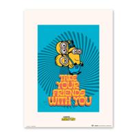 Poster Minions - Take Your Friends - With You 30x40cm - thumbnail