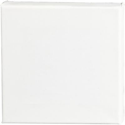 Creativ Company Gespannen canvas, d: 1,6 cm, afm 20x20 cm, 280 gr, wit, 80 stuk/ 1 doos - thumbnail