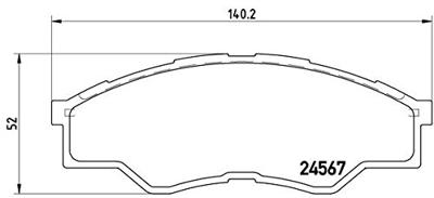 Remblokken set P83096