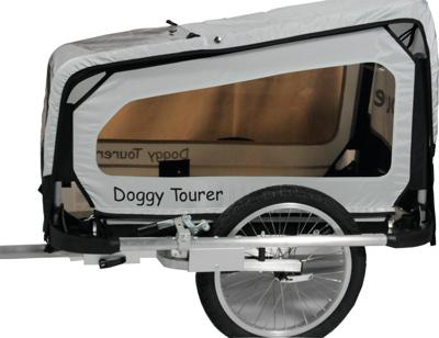DoggyTourer fiets-hondenkar "doggy tourer s" dog trailer doggy tourer s sil./bl.