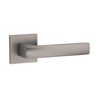 Stile deurklinken Lima Titanium op vierkant rozet - thumbnail