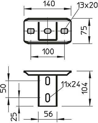OBO Bettermann 6348904 Hoofdplaat Metaal 1 stuk(s)