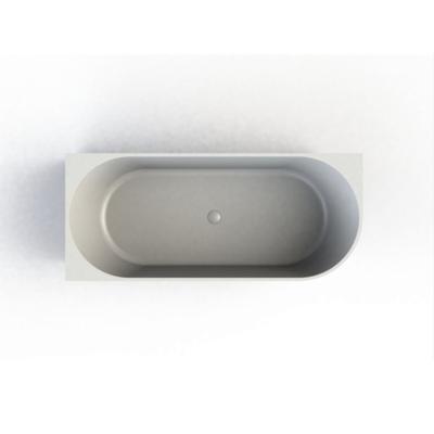 Half Vrijstaand Hoekbad Arcqua Pinto Back To Wall 170x73x57 cm Glans Wit Links Arcqua