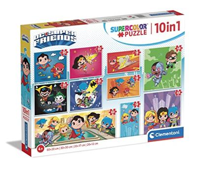 Clementoni legpuzzel super color 10in1 dc comics Clementoni legpuzzel super color 10in1 dc comics