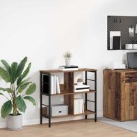 Boekenkast Oud Hout 82 x 32 x 79 cm Bewerkt hout - thumbnail