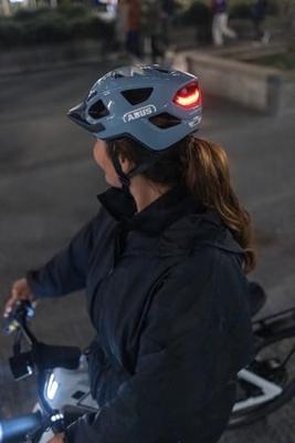 Abus helm aduro 3.0 led glacier blue m 52-58cm - thumbnail