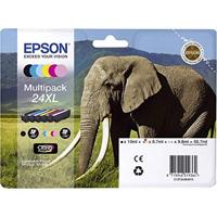 Epson Inktcartridge T2438, 24XL Origineel Combipack Zwart, Cyaan, Magenta, Geel, Foto cyaan, Foto magenta C13T24384011 - thumbnail