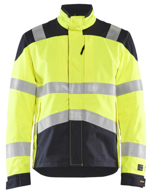 Blåkläder Multinorm jack Inherent 40891512 | High-Vis Geel/Marineblauw | Maat 3XL - 7330509625910 Blåkläder Multinorm jack Inherent 40891512 | High-Vis Geel/Marineblauw | Maat 3XL - 7330509625910