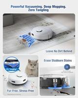 ECOVACS Dweil- en zuigrobot Blauw, Wit - thumbnail