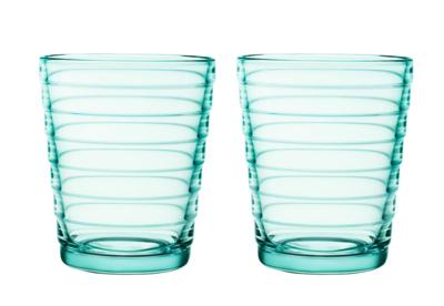 IITTALA - Aino Aalto - Glas 0,22l watergroen set/2