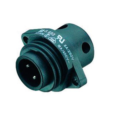 Binder 09 4227 00 07 Serie 693 | 7 Polige RD24 Power Male Chassisdeel