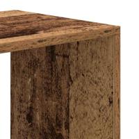 Boekenkast 66x31x112 cm bewerkt hout oud houtkleurig - thumbnail