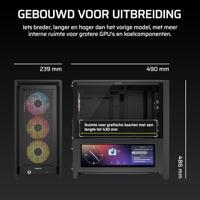 Corsair FRAME 4000D LCD RS ARGB Midi-tower PC-behuizing Zwart - thumbnail