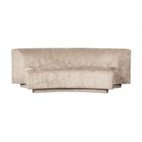 WOOOD 2-zits Bank 'Popular' Modulair, Chenille, kleur Naturel - thumbnail