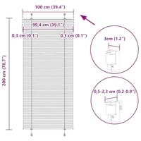 Pliss rolgordijn 100x200 cm stofbreedte 99,4cm petrol groen - thumbnail