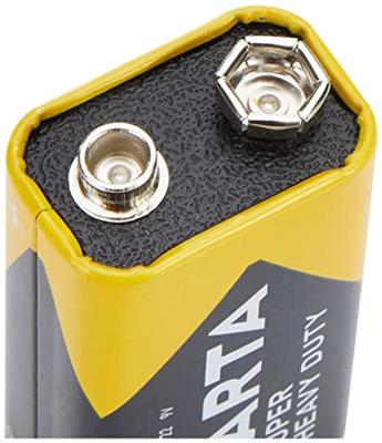 Varta superlife 9v. zink-carbon. per stuk. (hangverpakking) - thumbnail