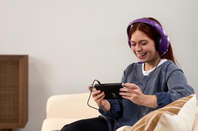 Cuffie da gioco cablate - TURTLE BEACH - Nintendo Switch - Airlite Fit - Phantom Purple