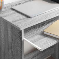 Bureau met plank Grijs Sonoma 106 x 40 x 88.5 cm Bewerkt hout - thumbnail