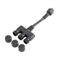 FIAP 3251 Verdeler 3-voudig 3 cm Zwart - thumbnail