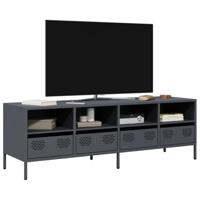 Tv-meubel 135x39x43,5 cm koudgewalst staal antracietkleurig - thumbnail