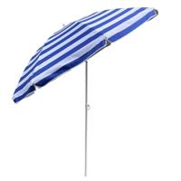 Outdoor Parasol Strepen 180 cm Blauw/Wit - thumbnail