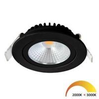 EcoDim LED inbouwspot 5W DimToWarm 85mm 36gr rond verstelbaar zwart - LED4710 - thumbnail