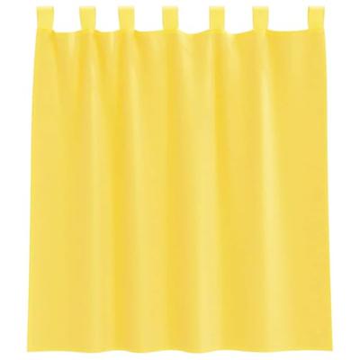 Gordijnen voile met lussen 2 st 140x140 cm geel
