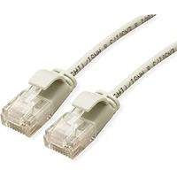 ROLINE UTP Data Center Patchkabel Cat.6A (Class EA), LSOH, extra dun, grijs, 0,5 m - thumbnail