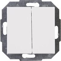 KOPP - Wisselschakelaar Wissel/Wissel - Athenis HK07 - Inbouw - 1-voudig Dubbel Schakelaar - Helder Glans Wit - thumbnail