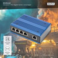 Digitus DN-651118 Industrial Ethernet Switch 5 poorten 10 / 100 / 1000 MBit/s - thumbnail
