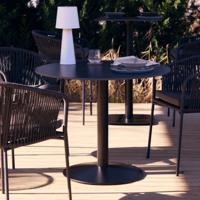 Kave Home Ronde Bistrotafel 'Esilda' 90cm, kleur Zwart - thumbnail