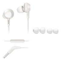 Philips 3000 series TAE4105WT/00 hoofdtelefoon/headset In-ear Wit 3,5mm-connector - thumbnail