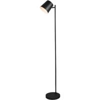 LED Vloerlamp Dimbaar 4W Warm Wit 3000K Rond Mat Zwart Aluminium - thumbnail
