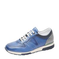 Van Lier Positano leren sneakers blauw - thumbnail