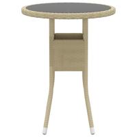 3-delige Tuinset poly rattan beige - thumbnail